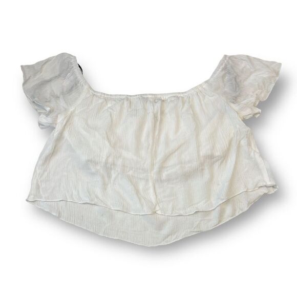 Forever 21 White Crop Top Size Medium - Picture 1 of 5